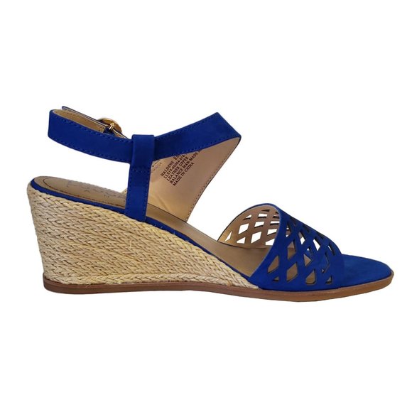 💥🇺🇸 Lucca Lane Haldene Leather Wedge Sandal - Picture 6 of 9